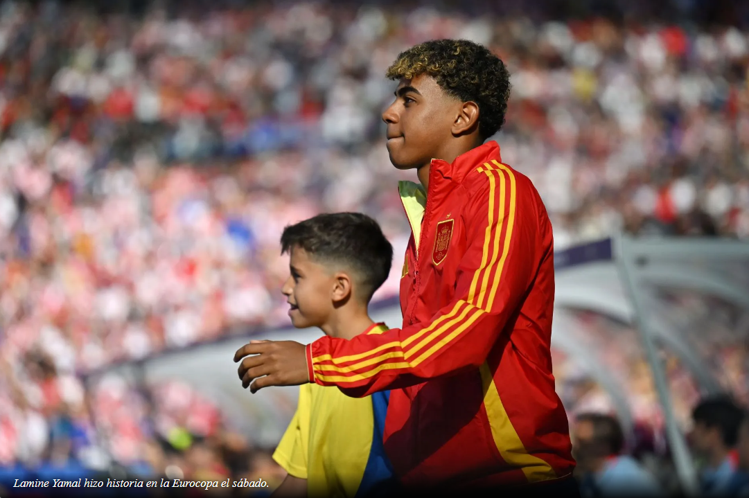 La estrella del Barcelona, ​​Lamine Yamal, se convierte en el jugador más joven en aparecer en el Campeonato de Europa después de comenzar el choque de la Eurocopa 2024 contra Croacia.