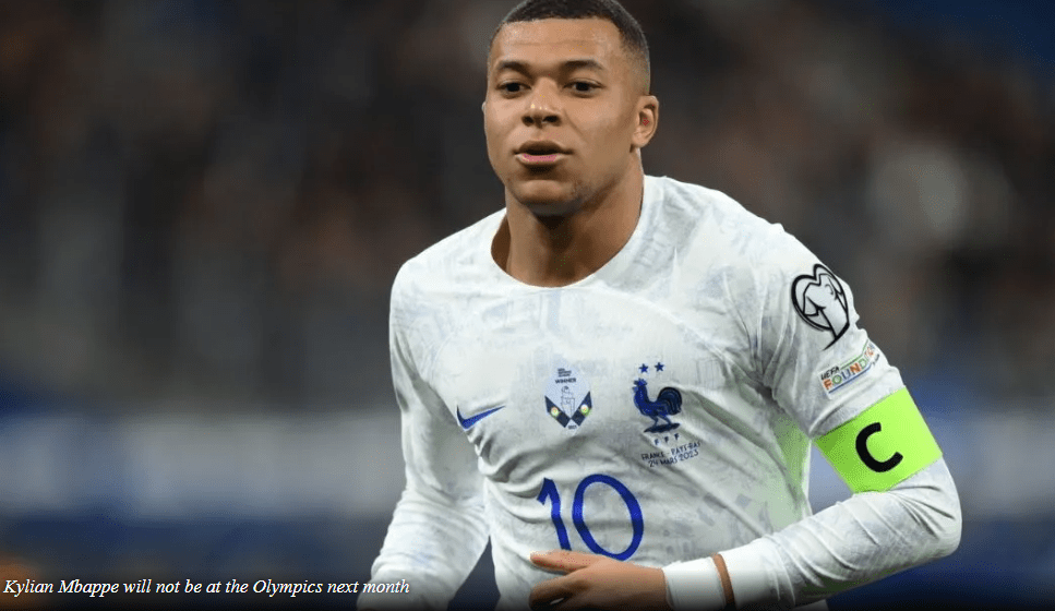 "Entiendo la decisión de mi club" - Kylian Mbappé confirma que no irá a los Juegos Olímpicos de 2024 con Francia